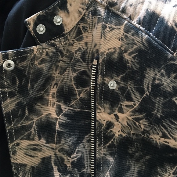 3.1 Phillip Lim Tie-dye Twill Motorcycle Jacket - Picture 6 of 8